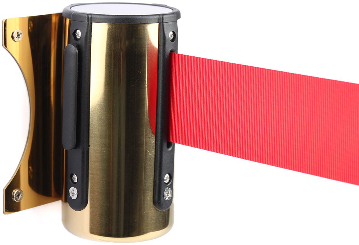   | Wandcassette met Trekband | Messing - Rood